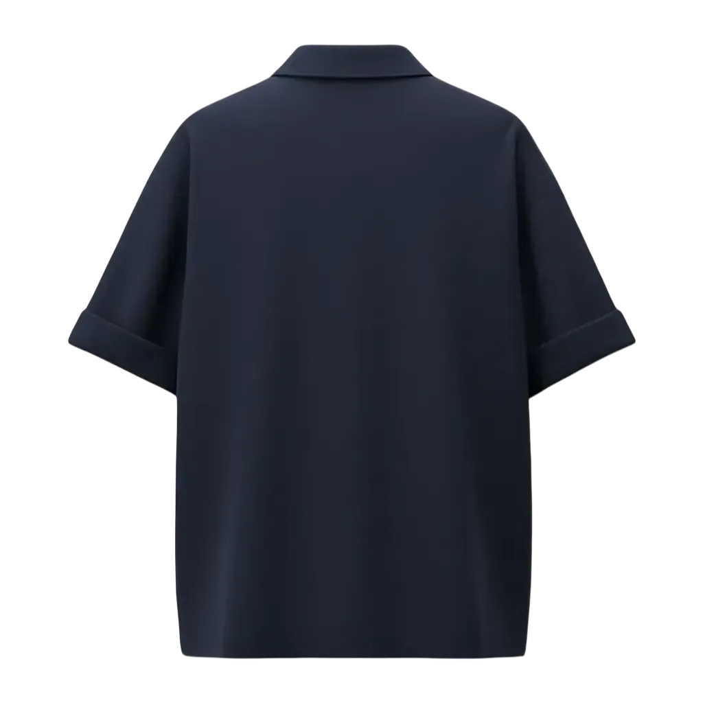 Navy Blue Unisex Oversized Shirt