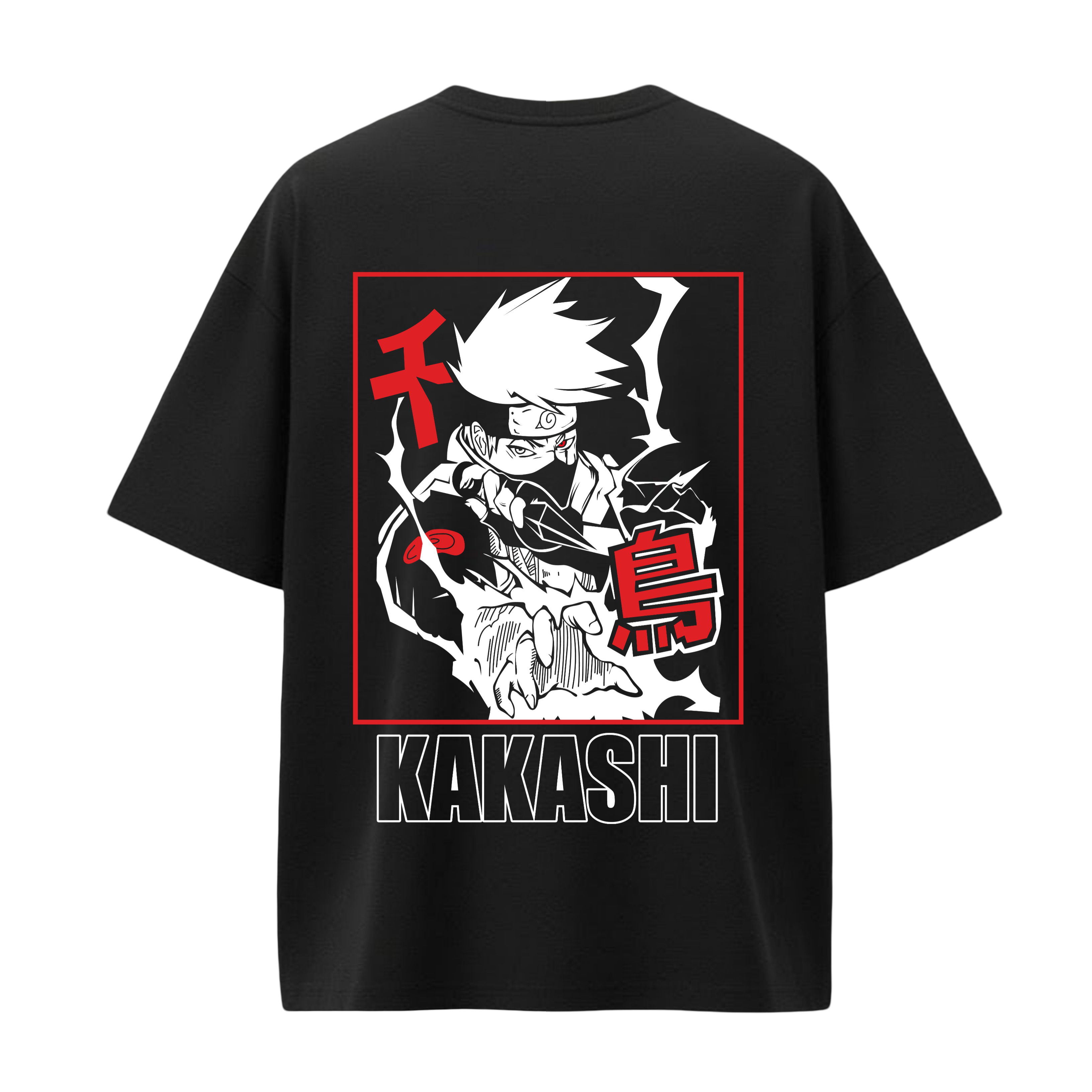 Oversized Kakashi Naruto T-Shirt