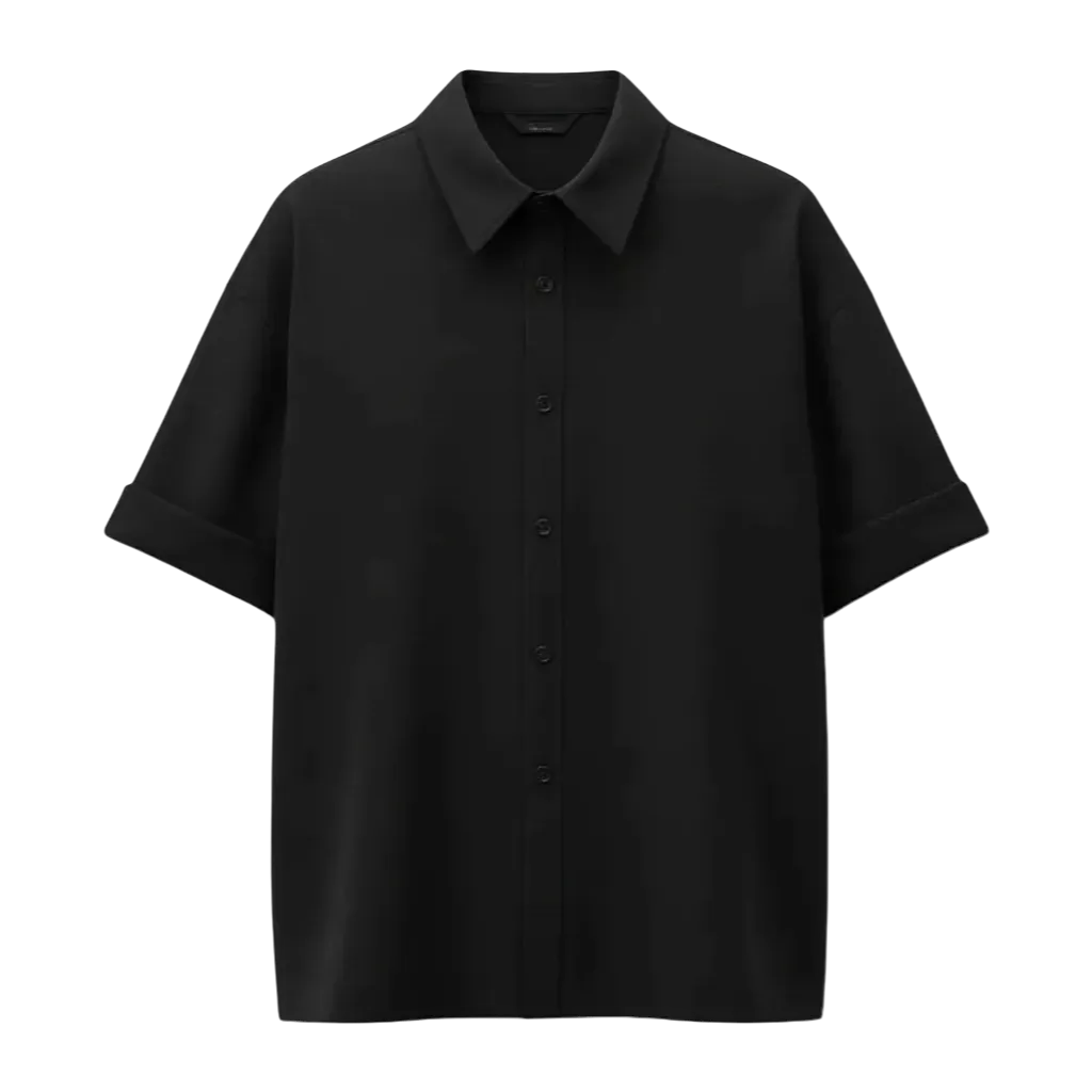 Black Unisex Oversized Shirt