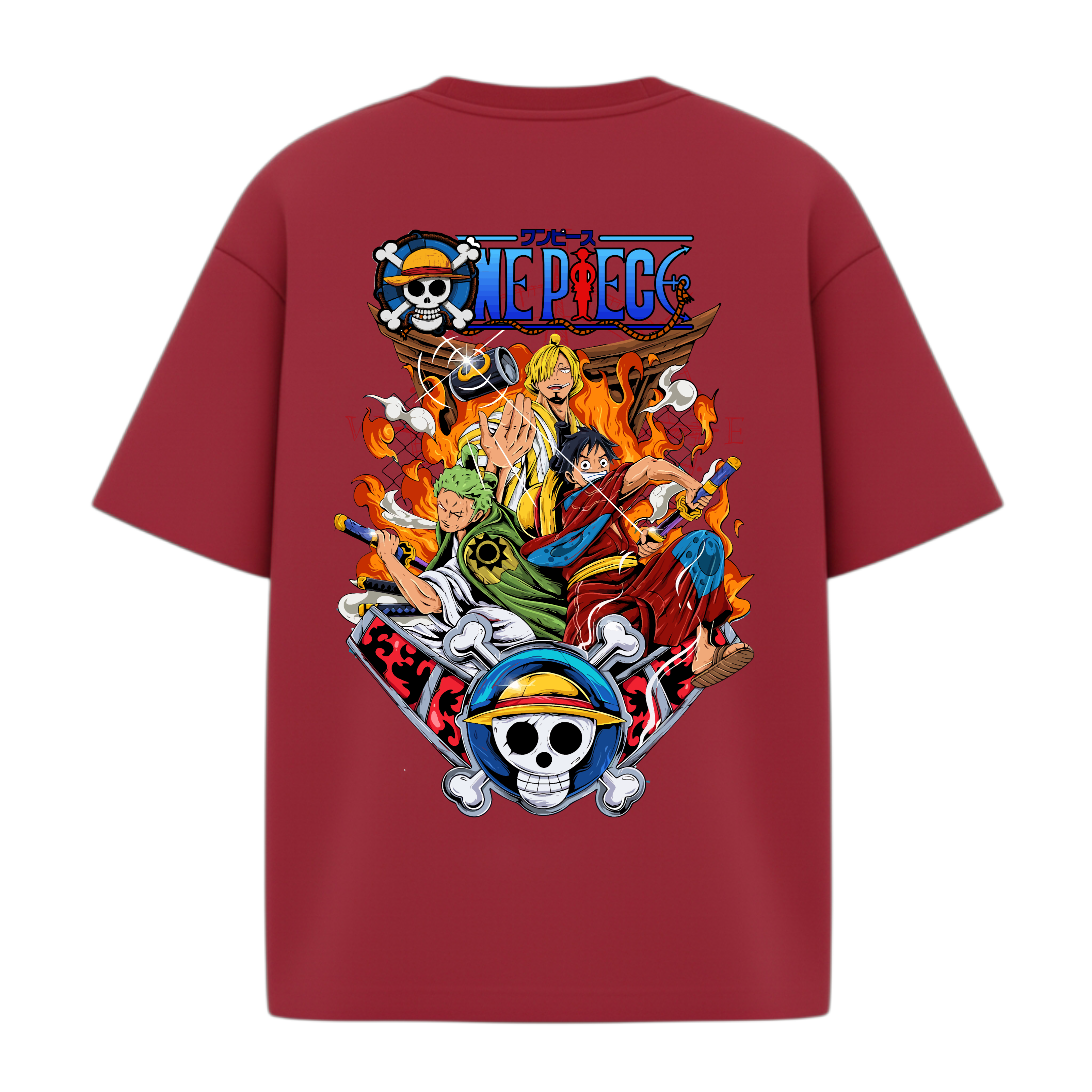 Oversized Onepiece Anime Tshirt