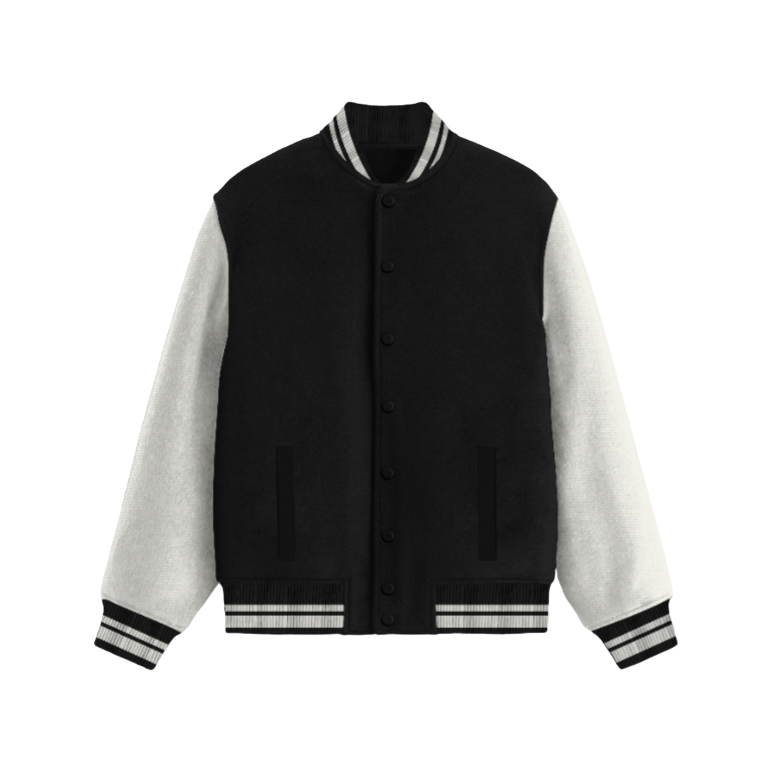 Black Unisex Varsity Jacket