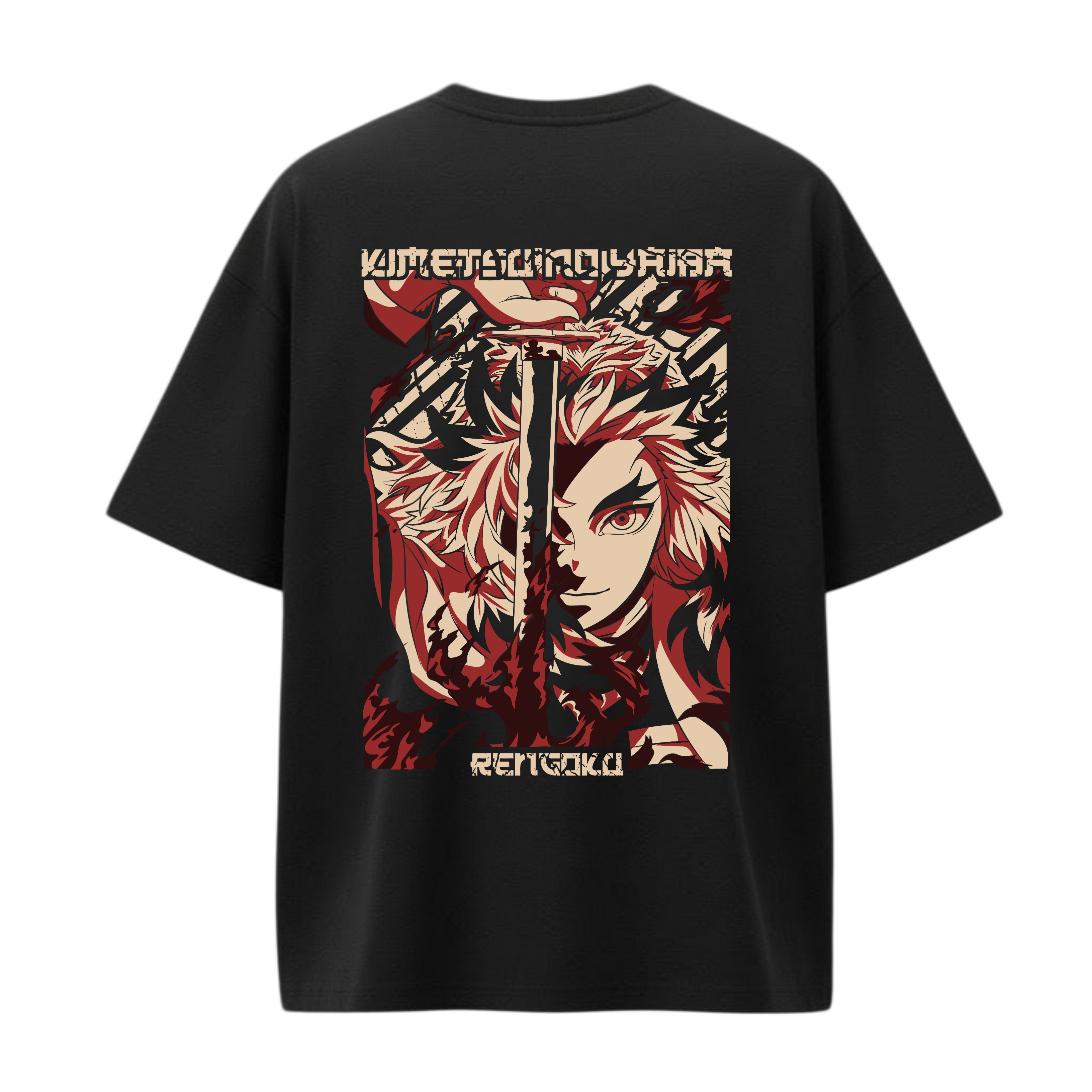 oversized rengoku demon slayer tshirt