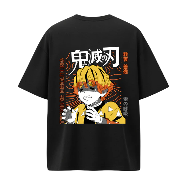 Oversized zenitsu demon slayer T-Shirt