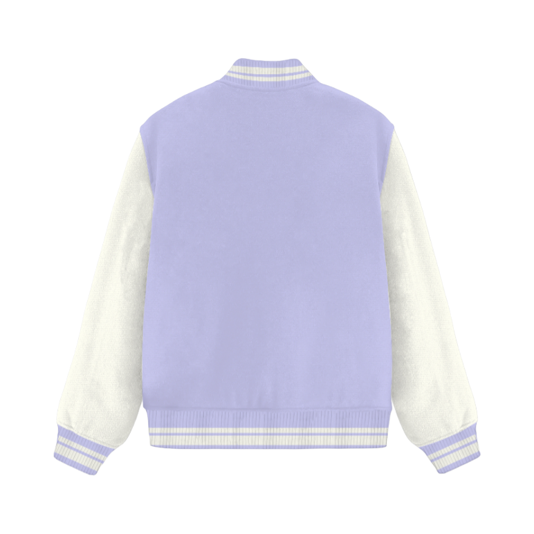 Lavender Unisex Varsity Jacket