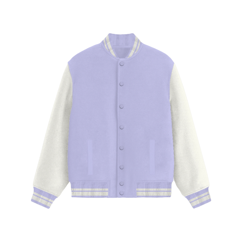 Lavender Unisex Varsity Jacket
