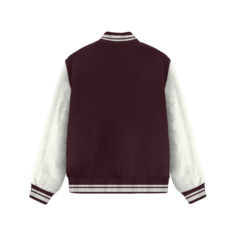 Maroon Unisex Varsity Jacket